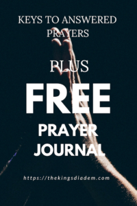 Free prayer journal
